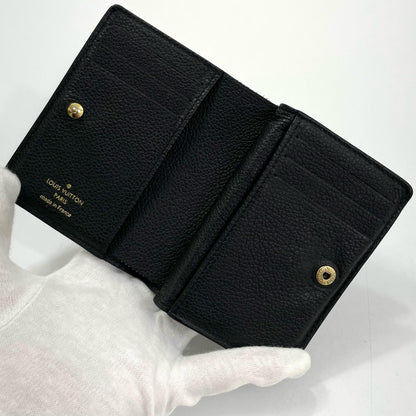 【中古】LOUIS VUITTON | ルイ・ヴィトン ポルトフォイユ クレア モノグラム アンプラント 二つ折り財布 ラウンドファスナーM29202 ブラック【尾張小牧店】