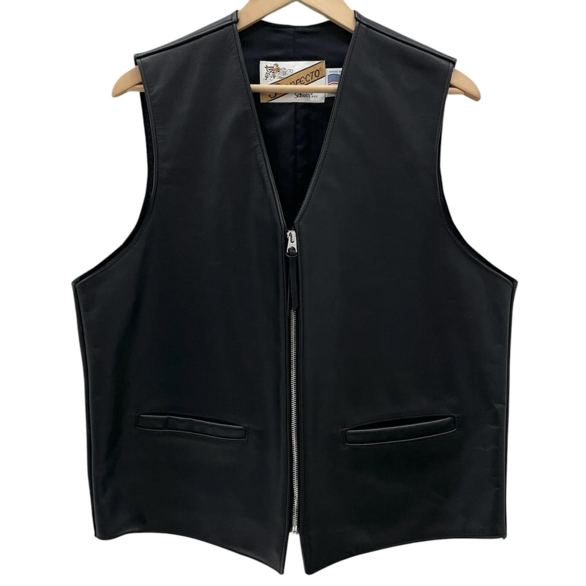 【中古】schott | ショット レザーベスト 693V ブラック サイズ：XL【尾張小牧店】