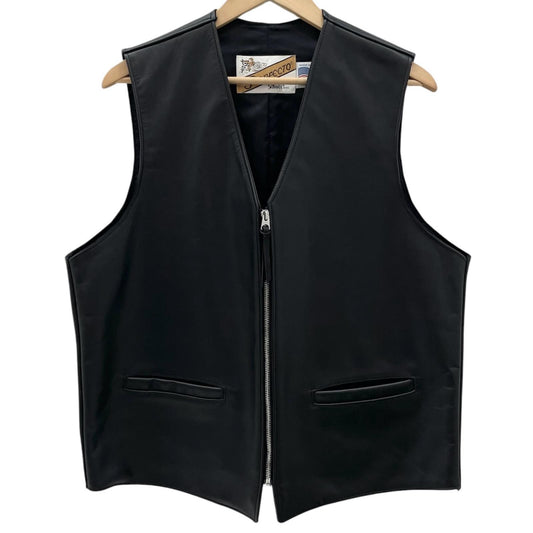 【中古】schott | ショット レザーベスト 693V ブラック サイズ：XL【尾張小牧店】