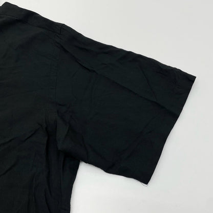 【中古】POLO RALPH LAUREN | ポロ・ラルフローレン　90's レーヨン　アロハシャツ　オープンカラー　パネル柄半袖シャツ ブラック サイズ：XXL【尾張小牧店】