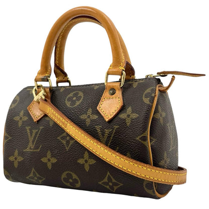 【中古】LOUIS VUITTON | ルイ・ヴィトン ミニスピーディ ミニボストンバッグ モノグラム キャンバス ショルダー ハンドバッグ M41534 ブラウン【尾張小牧店】