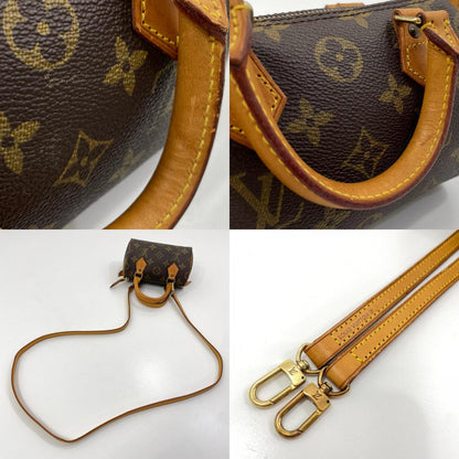 【中古】LOUIS VUITTON | ルイ・ヴィトン ミニスピーディ ミニボストンバッグ モノグラム キャンバス ショルダー ハンドバッグ M41534 ブラウン【尾張小牧店】