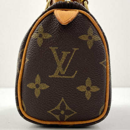 【中古】LOUIS VUITTON | ルイ・ヴィトン ミニスピーディ ミニボストンバッグ モノグラム キャンバス ショルダー ハンドバッグ M41534 ブラウン【尾張小牧店】