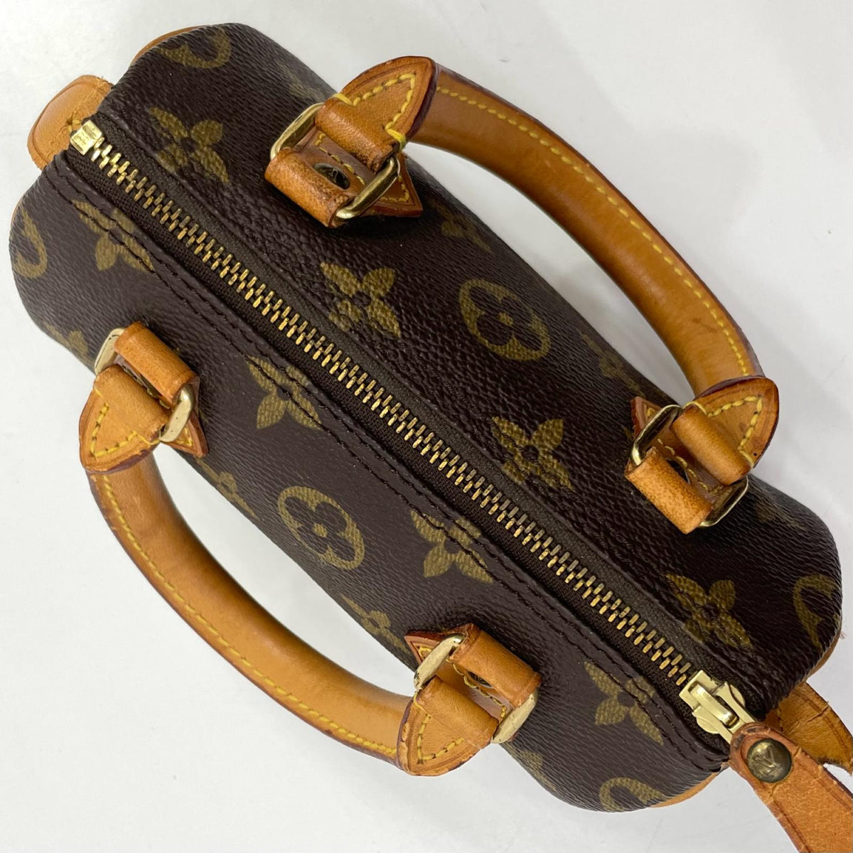【中古】LOUIS VUITTON | ルイ・ヴィトン ミニスピーディ ミニボストンバッグ モノグラム キャンバス ショルダー ハンドバッグ M41534 ブラウン【尾張小牧店】