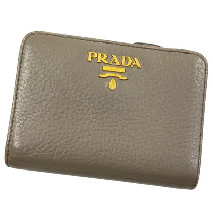 【中古】PRADA | プラダ 二つ折り財布 1ML018 グレー【尾張小牧店】