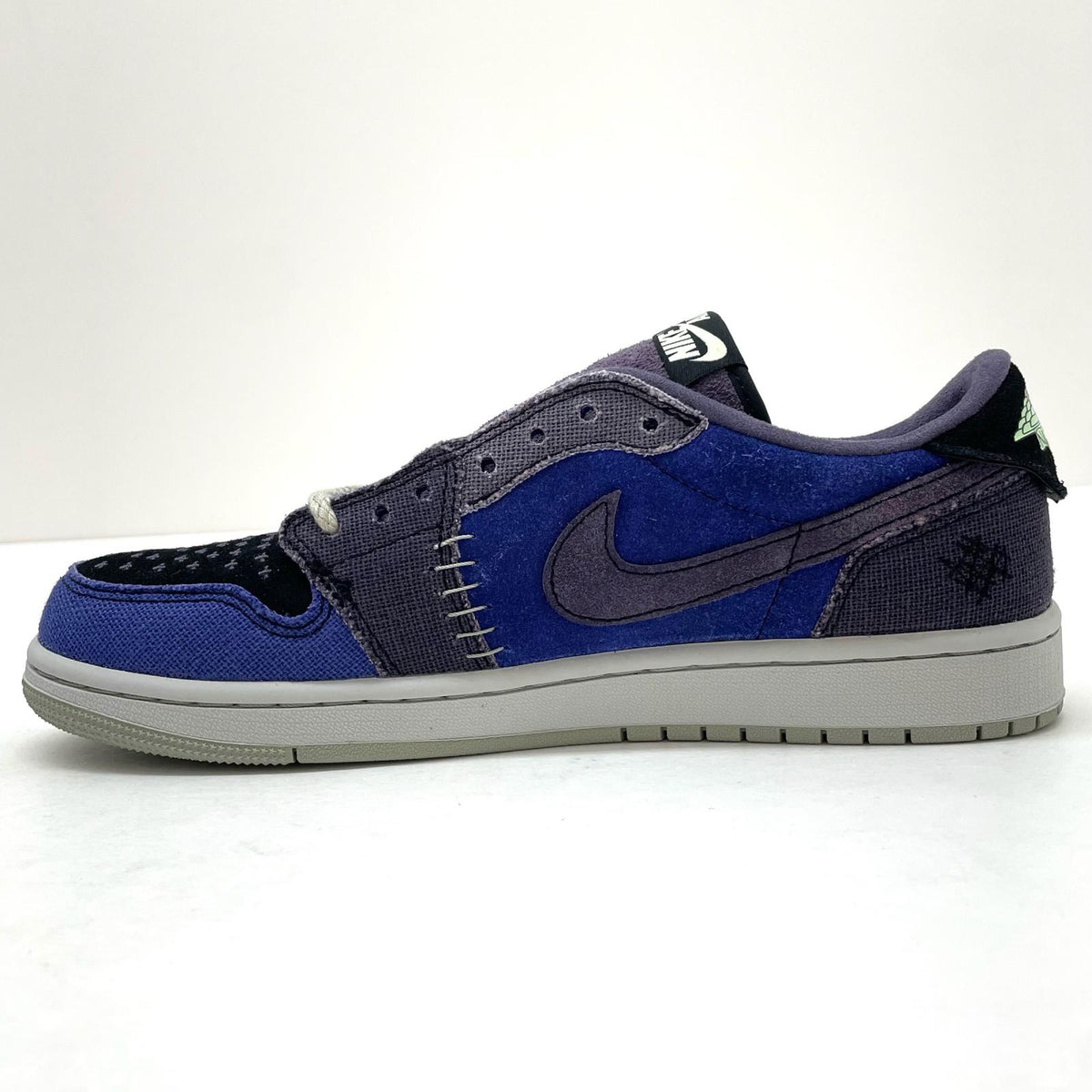 【中古】NIKE×Zion Williamson | ナイキ×ザイオン・ウィリアムソン Air Jordan 1 Low OG "Voodoo Alternate"/エアジョーダン1 ロー OG "ブードゥーオルタネート"　スニーカー 靴 IH2309-500 パープル×ブルー×ブラック 27cm【尾張小牧店】