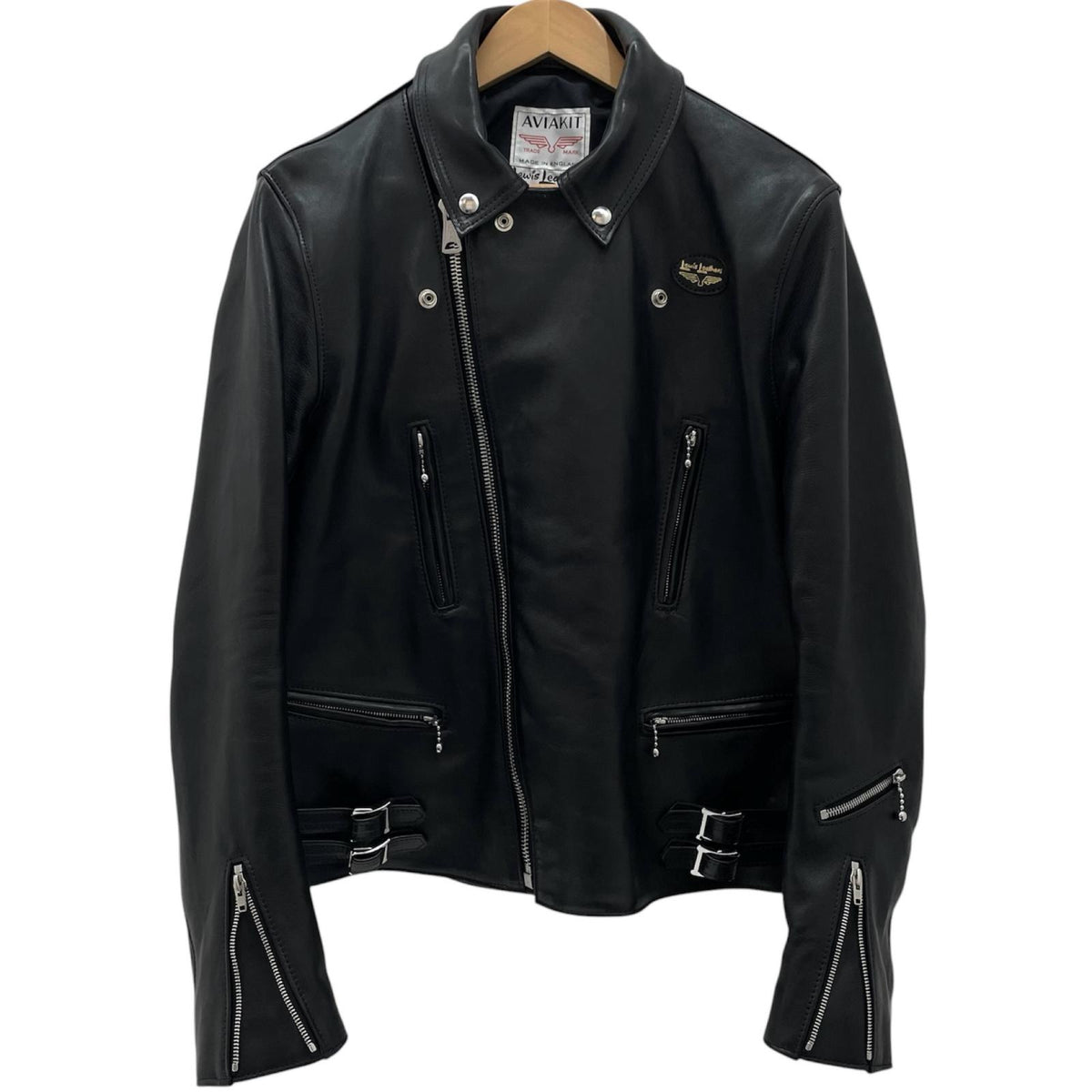【中古】LEWIS LEATHER | ルイスレザー Lightning ライダースジャケット ブラック サイズ：44【尾張小牧店】