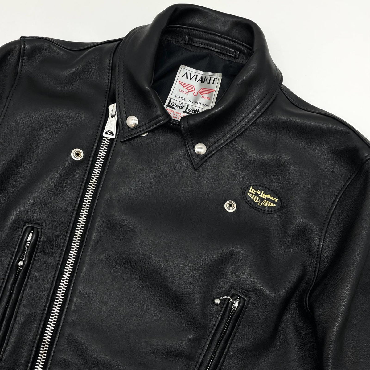 【中古】LEWIS LEATHER | ルイスレザー Lightning ライダースジャケット ブラック サイズ：44【尾張小牧店】