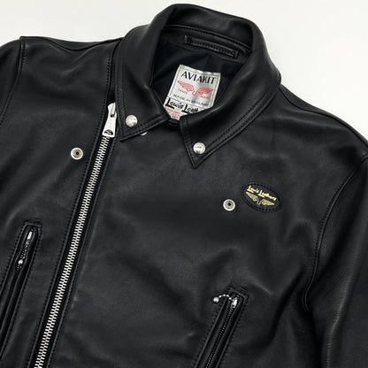【中古】LEWIS LEATHER | ルイスレザー Lightning ライダースジャケット ブラック サイズ：44【尾張小牧店】