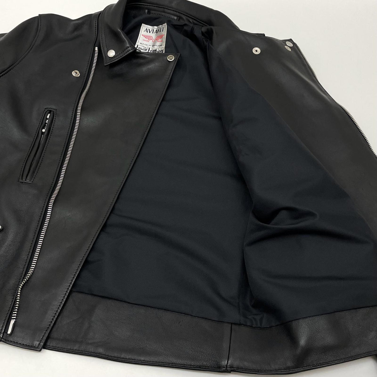 【中古】LEWIS LEATHER | ルイスレザー Lightning ライダースジャケット ブラック サイズ：44【尾張小牧店】