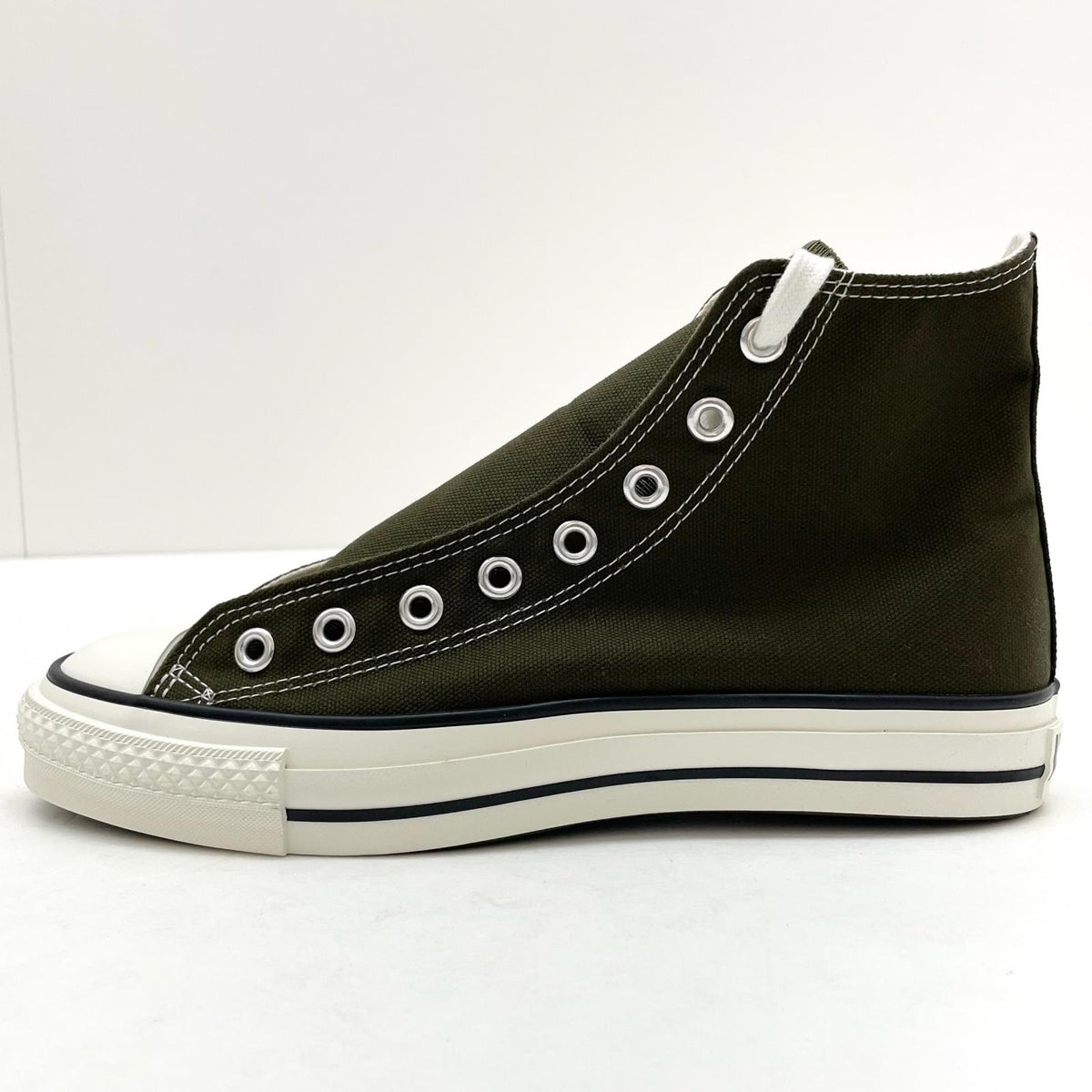 【中古】CONVERSE | コンバース　日本製 ハイカットスニーカー 靴　カーキ 26cm【尾張小牧店】