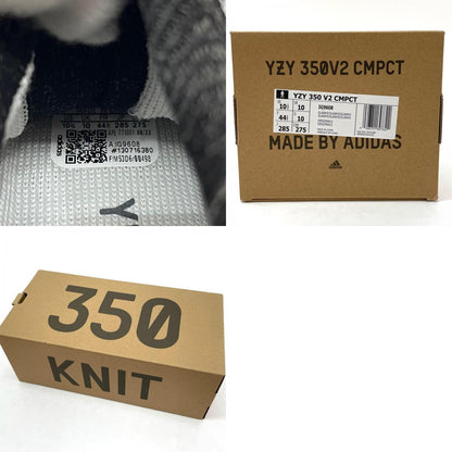 【中古】adidas | アディダス YEEZY Boost 350V2 CMPCT "Slate White"/イージーブースト350V2 コンパクト "スレートホワイト"　スニーカー 靴　IG9608 ホワイト×グレー 28.5cm【尾張小牧店】