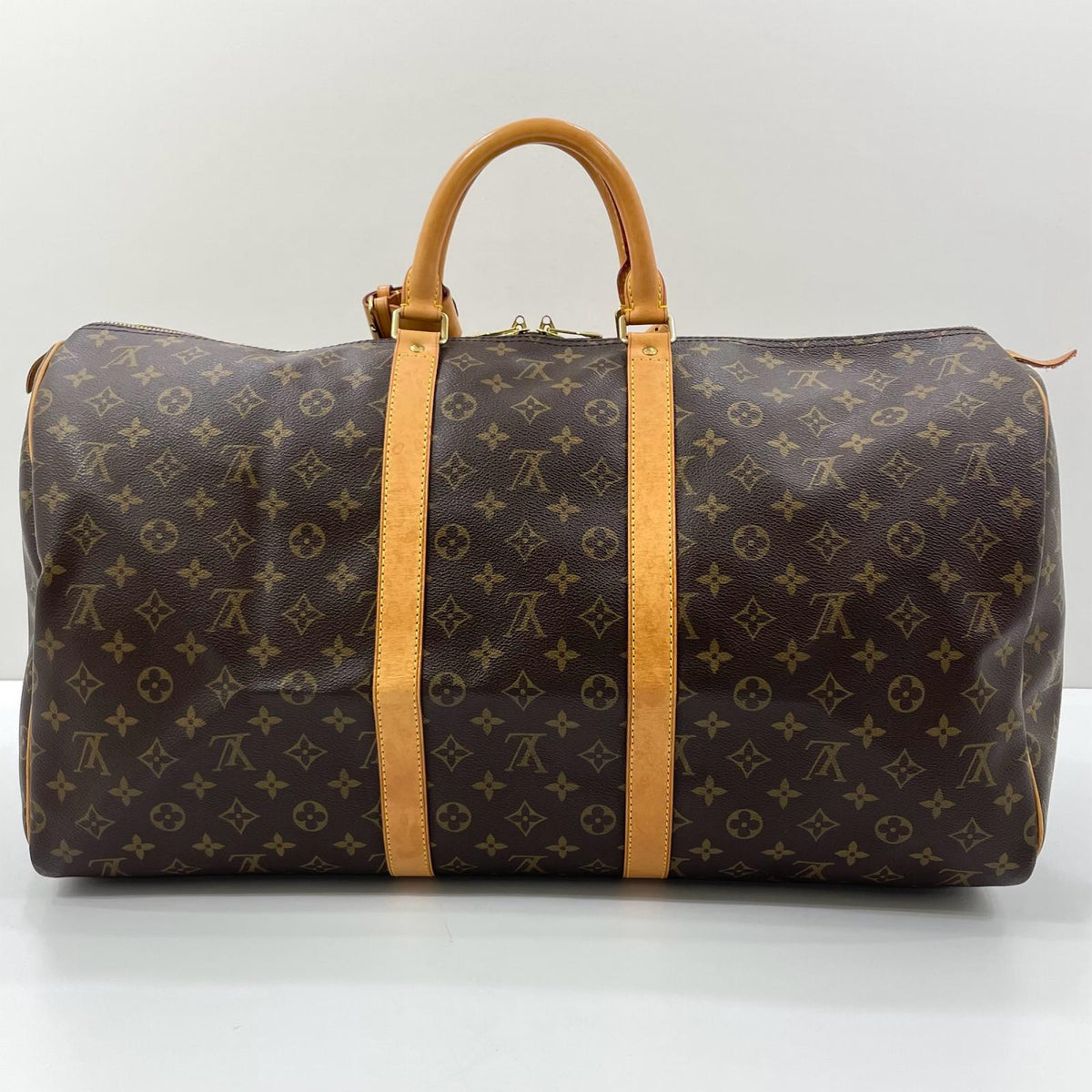 【中古】LOUIS VUITTON | ルイ・ヴィトン キーポル55 モノグラム ボストンバッグ M41424 ブラウン【尾張小牧店】