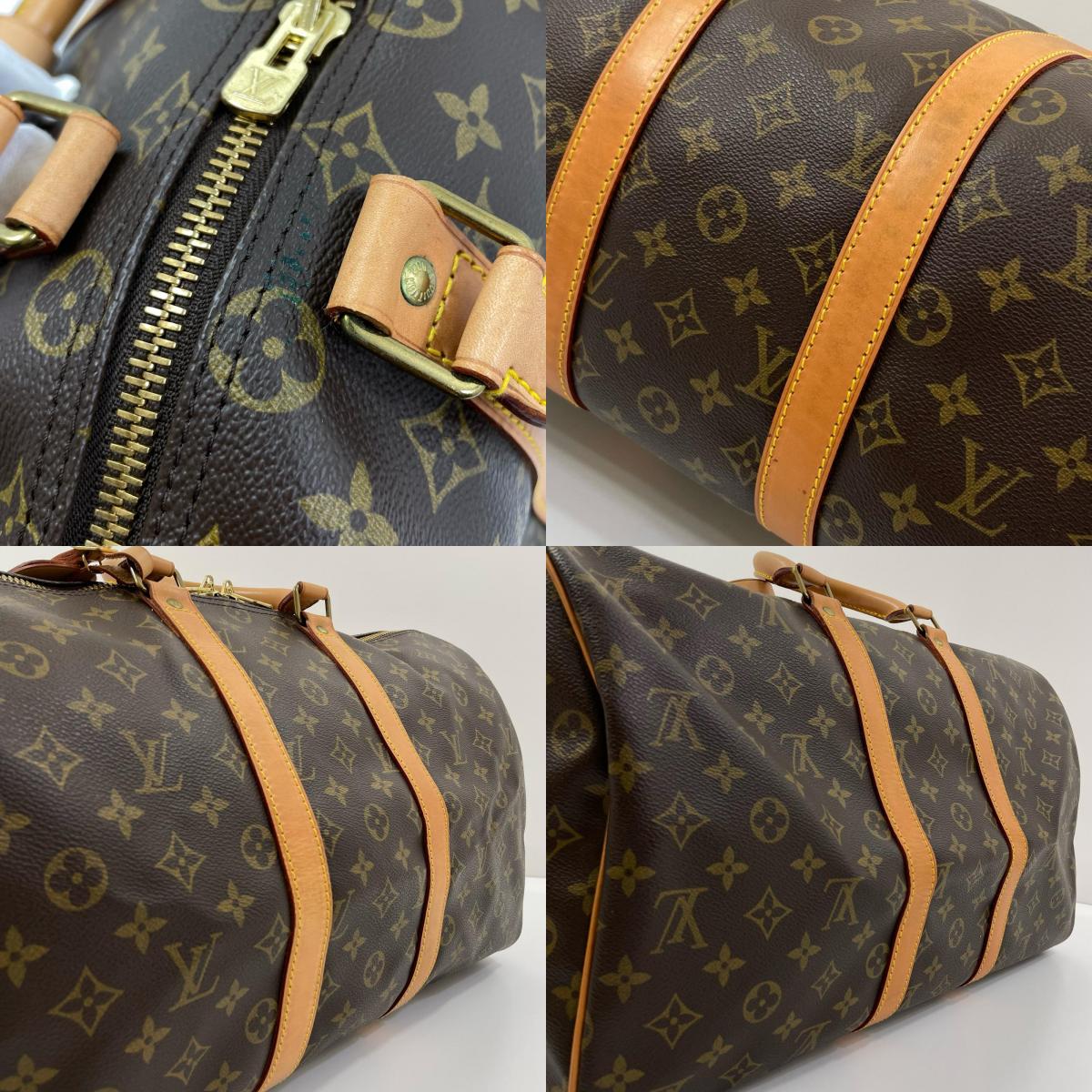 【中古】LOUIS VUITTON | ルイ・ヴィトン キーポル バンドリエール45 モノグラム ボストンバッグ ショルダーバッグ M41418 ブラウン【尾張小牧店】