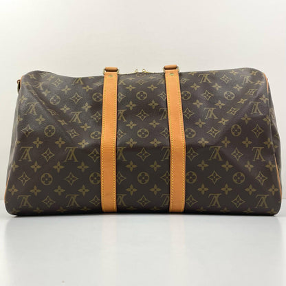 【中古】LOUIS VUITTON | ルイ・ヴィトン キーポル バンドリエール45 モノグラム ボストンバッグ ショルダーバッグ M41418 ブラウン【尾張小牧店】