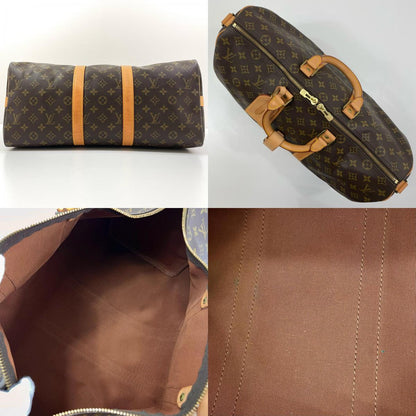 【中古】LOUIS VUITTON | ルイ・ヴィトン キーポル バンドリエール45 モノグラム ボストンバッグ ショルダーバッグ M41418 ブラウン【尾張小牧店】