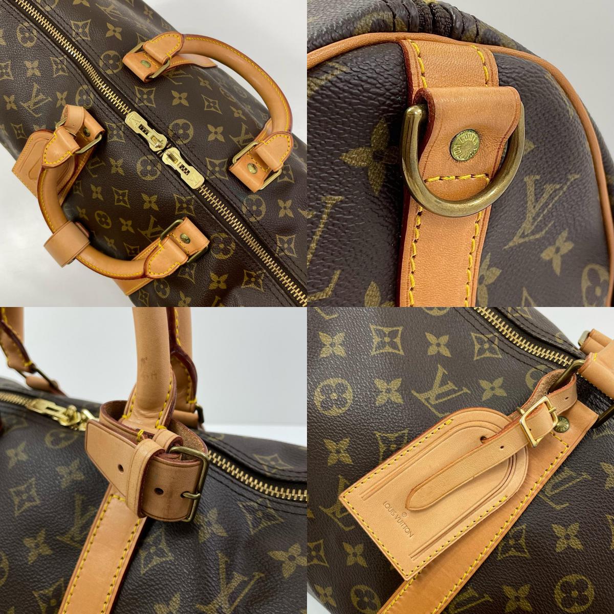 【中古】LOUIS VUITTON | ルイ・ヴィトン キーポル バンドリエール45 モノグラム ボストンバッグ ショルダーバッグ M41418 ブラウン【尾張小牧店】