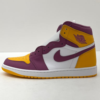 【中古】NIKE | ナイキ Air Jordan 1 High OG "Brotherhood"/エアジョーダン1 ハイ OG "ブラザーフッド"　スニーカー 靴　555088-706 ホワイト×イエロー×ピンク 30cm【尾張小牧店】【専】