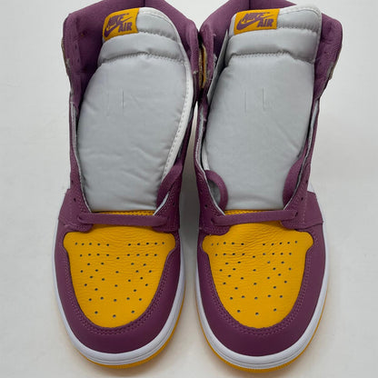 【中古】NIKE | ナイキ Air Jordan 1 High OG "Brotherhood"/エアジョーダン1 ハイ OG "ブラザーフッド"　スニーカー 靴　555088-706 ホワイト×イエロー×ピンク 30cm【尾張小牧店】【専】