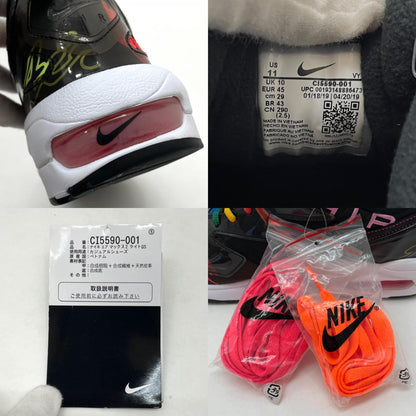 【中古】NIKE×atmos | ナイキ×アトモス Air Max 2 Light QS "Black"/エアマックス2 ライト QS "ブラック"　スニーカー 靴　CI5590-001 ブラック×マルチカラー 29cm【尾張小牧店】【専】