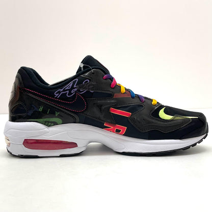 【中古】NIKE×atmos | ナイキ×アトモス Air Max 2 Light QS "Black"/エアマックス2 ライト QS "ブラック"　スニーカー 靴　CI5590-001 ブラック×マルチカラー 29cm【尾張小牧店】【専】