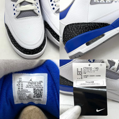 【中古】NIKE | ナイキ Air Jordan 3 "Racer Blue"/エアジョーダン3 "レーサー ブルー"　スニーカー 靴　CT8532-145 ブルー×ホワイト 30cm【尾張小牧店】【専】