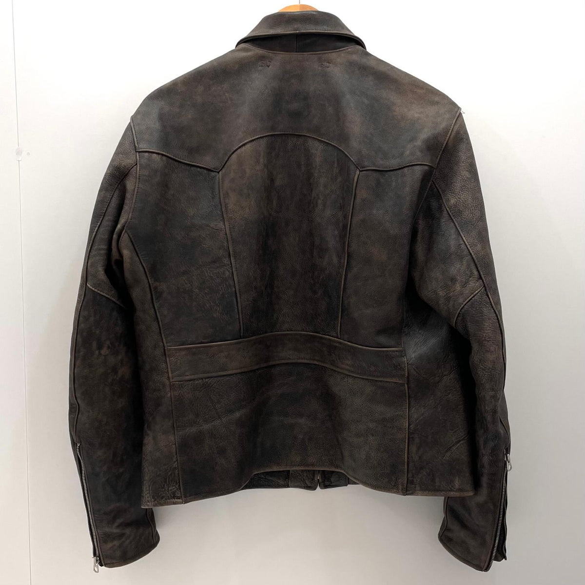 【中古】RRL(RALPH LAUREN) | ダブルアールエルラルフローレン OWENS SPORTS LEATHER JACKET レザージャケット ブラウン サイズ：M【尾張小牧店】