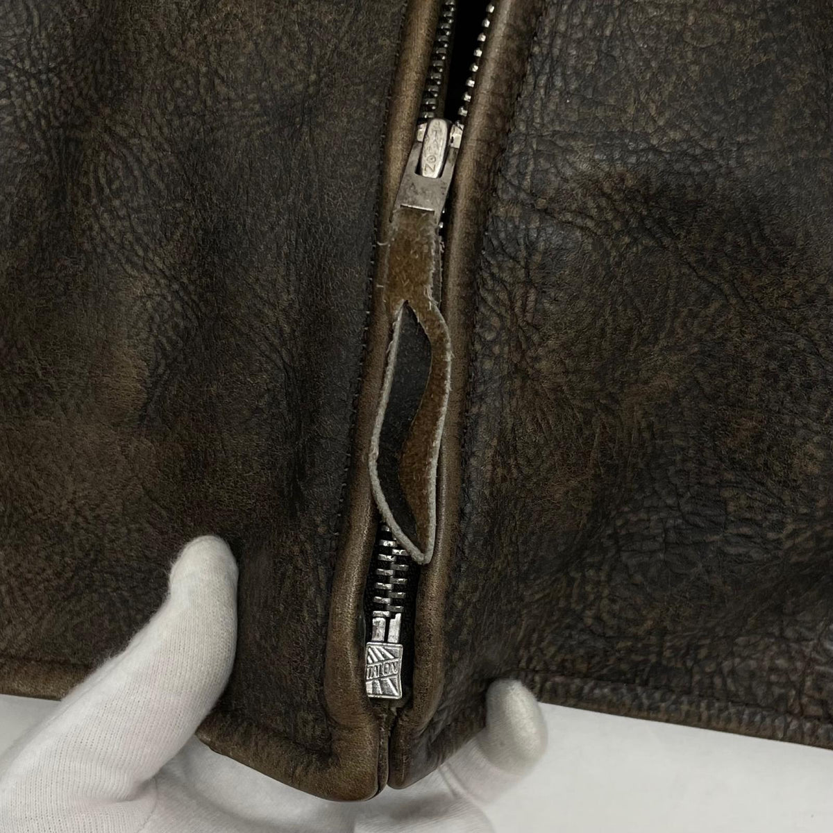 【中古】RRL(RALPH LAUREN) | ダブルアールエルラルフローレン OWENS SPORTS LEATHER JACKET レザージャケット ブラウン サイズ：M【尾張小牧店】