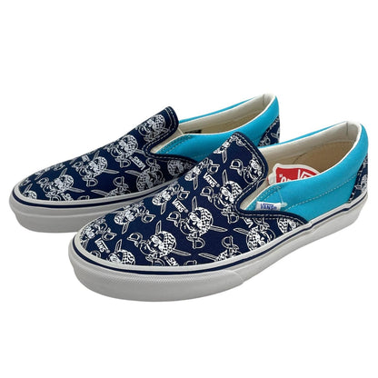 【中古】VANS | バンズ　ビリーズ　パイレーツ柄 スリッポン 靴　ブルー 26.5cm【尾張小牧店】
