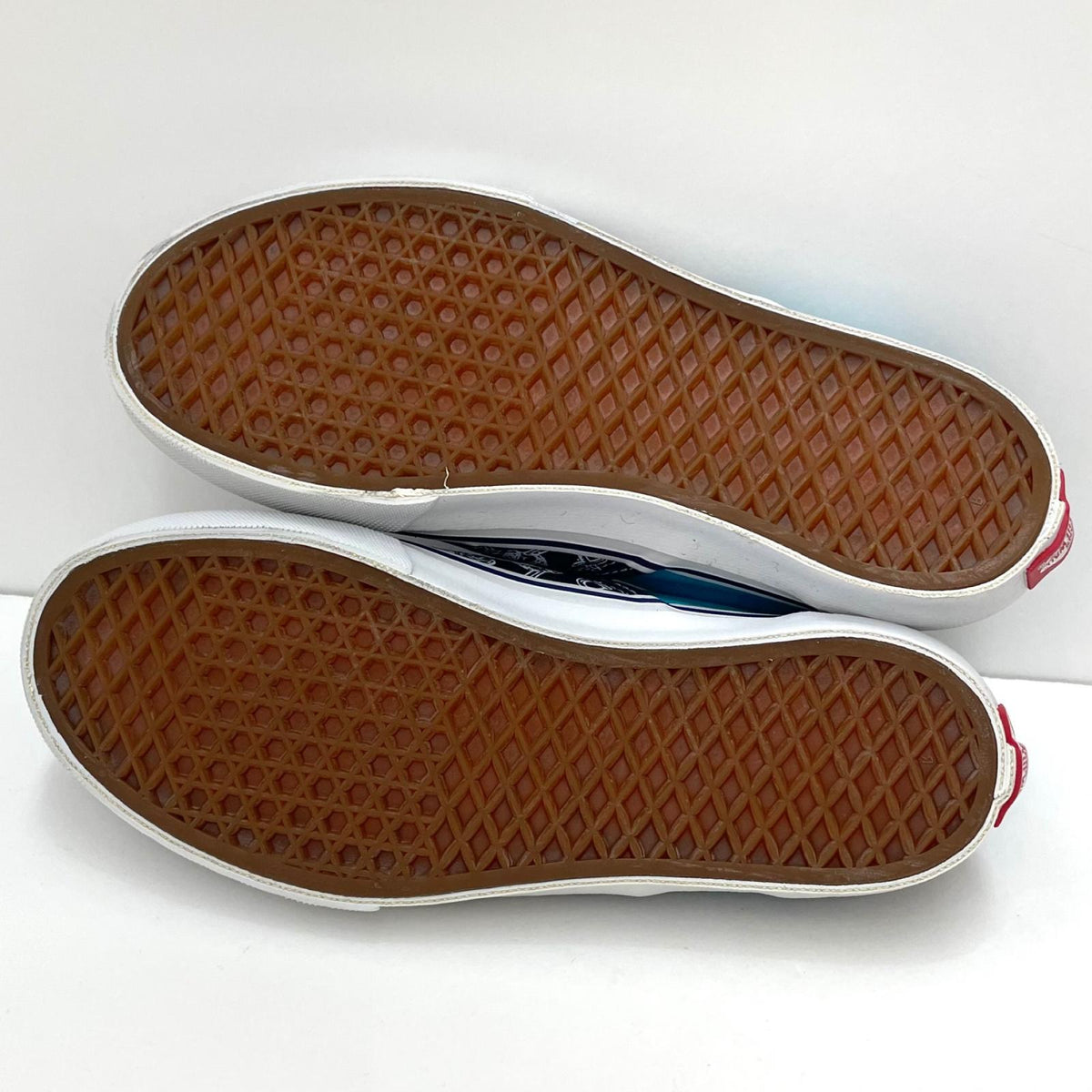 【中古】VANS | バンズ　ビリーズ　パイレーツ柄 スリッポン 靴　ブルー 26.5cm【尾張小牧店】