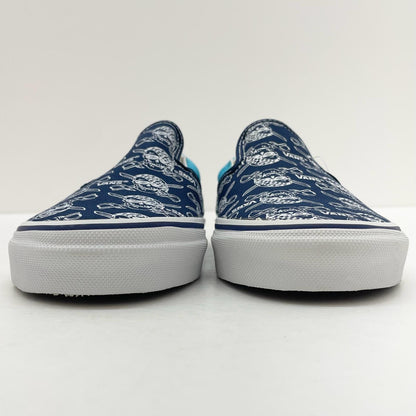 【中古】VANS | バンズ　ビリーズ　パイレーツ柄 スリッポン 靴　ブルー 26.5cm【尾張小牧店】