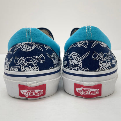 【中古】VANS | バンズ　ビリーズ　パイレーツ柄 スリッポン 靴　ブルー 26.5cm【尾張小牧店】