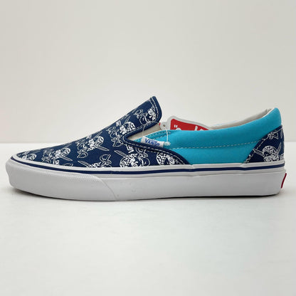 【中古】VANS | バンズ　ビリーズ　パイレーツ柄 スリッポン 靴　ブルー 26.5cm【尾張小牧店】