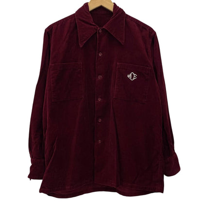 【中古】VINTAGE | ビンテージ　40S-50S 長袖コーデュロイシャツ ボルドー/バーガンディー【尾張小牧店】