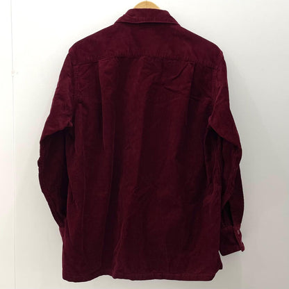 【中古】VINTAGE | ビンテージ　40S-50S 長袖コーデュロイシャツ ボルドー/バーガンディー【尾張小牧店】