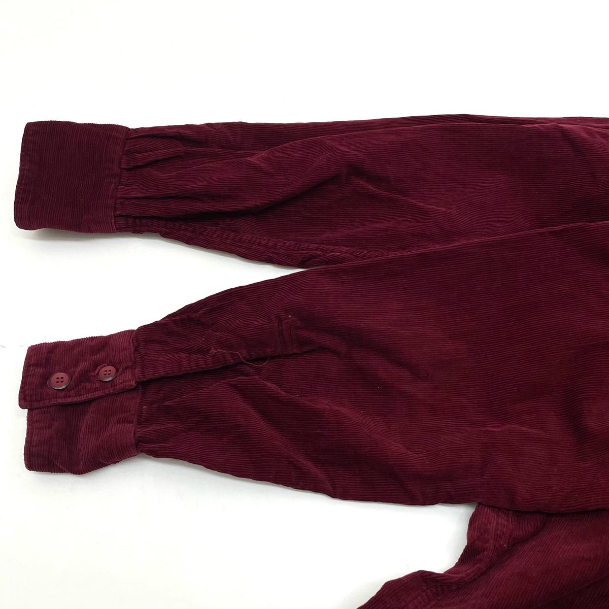 【中古】VINTAGE | ビンテージ　40S-50S 長袖コーデュロイシャツ ボルドー/バーガンディー【尾張小牧店】