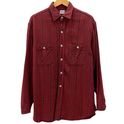 【中古】VINTAGE | ビンテージ　PENNEY'S チェック柄長袖シャツ ヘビーネルシャツ/CPOシャツ　レッド×ブラック サイズ：L【尾張小牧店】