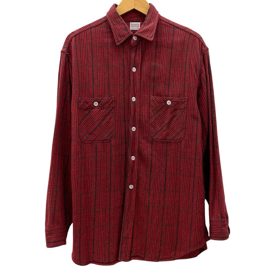【中古】VINTAGE | ビンテージ　PENNEY'S チェック柄長袖シャツ ヘビーネルシャツ/CPOシャツ　レッド×ブラック サイズ：L【尾張小牧店】