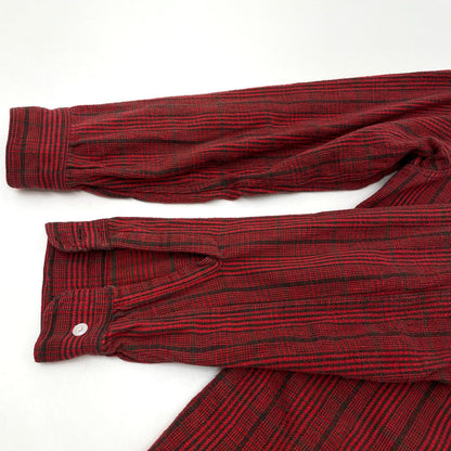 【中古】VINTAGE | ビンテージ　PENNEY'S チェック柄長袖シャツ ヘビーネルシャツ/CPOシャツ　レッド×ブラック サイズ：L【尾張小牧店】