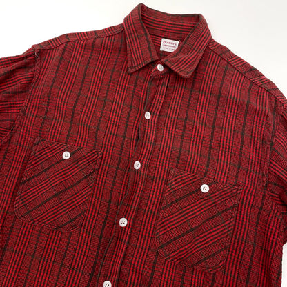 【中古】VINTAGE | ビンテージ　PENNEY'S チェック柄長袖シャツ ヘビーネルシャツ/CPOシャツ　レッド×ブラック サイズ：L【尾張小牧店】