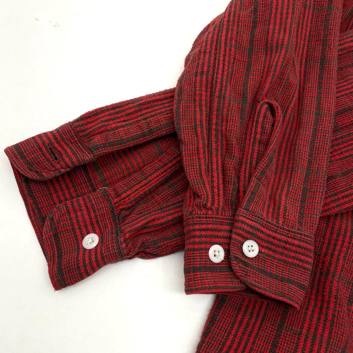 【中古】VINTAGE | ビンテージ　PENNEY'S チェック柄長袖シャツ ヘビーネルシャツ/CPOシャツ　レッド×ブラック サイズ：L【尾張小牧店】