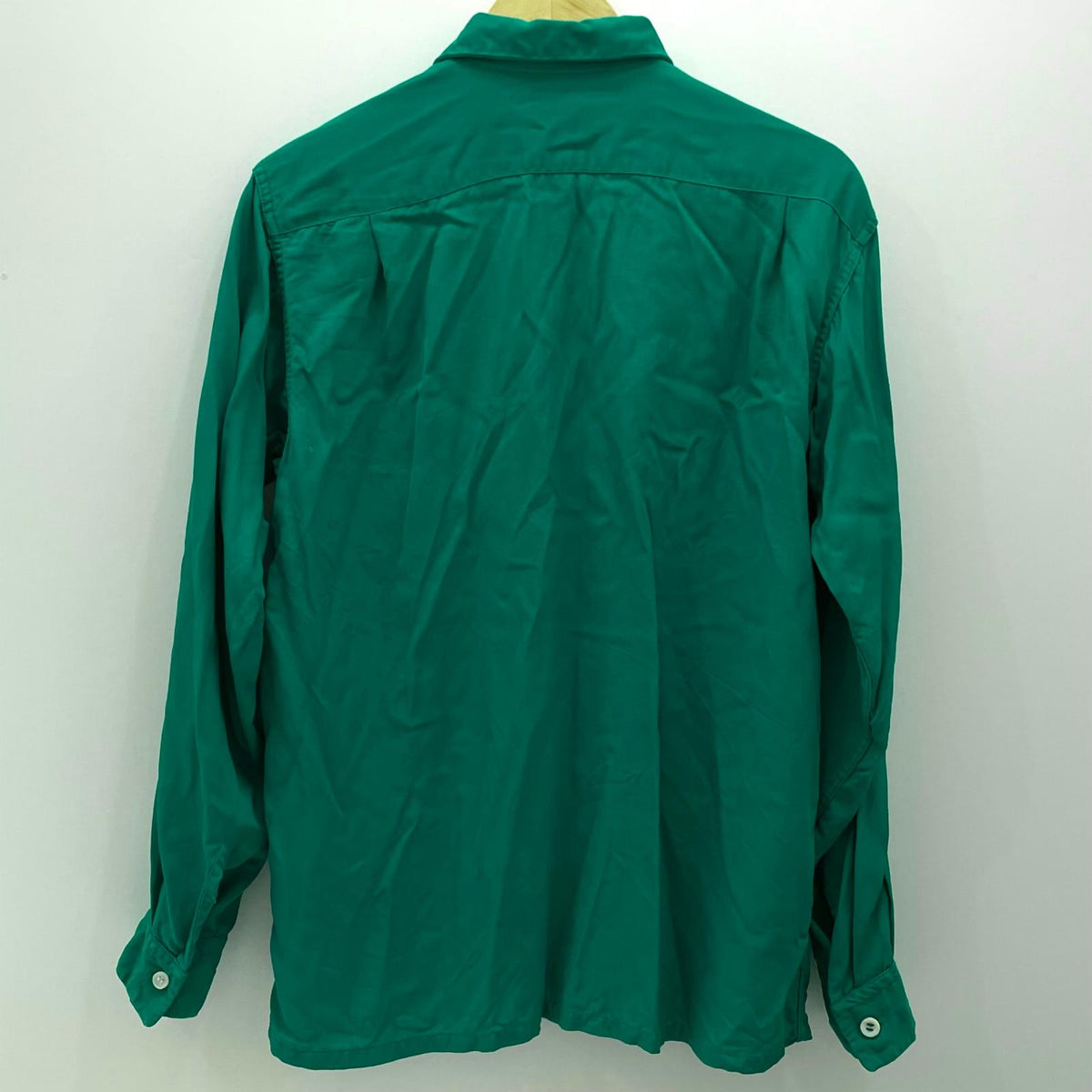【中古】VINTAGE | ビンテージ　50S レーヨンシャツ 長袖シャツ グリーン サイズ：M【尾張小牧店】