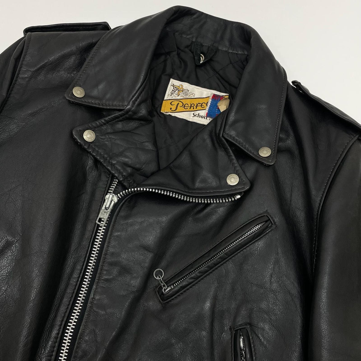 【中古】schott | ショット 118/カウハイド ライダースジャケット ブラック サイズ：40【尾張小牧店】