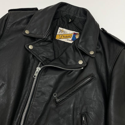 【中古】schott | ショット 118/カウハイド ライダースジャケット ブラック サイズ：40【尾張小牧店】