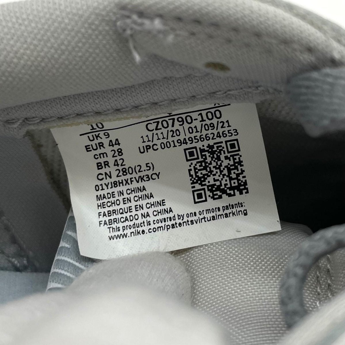 【中古】NIKE | ナイキ Air Jordan 1 Low OG "Neutral Grey"/エアジョーダン1 ロー OG "ニュートラルグレー"　スニーカー 靴　CZ0790-100 ホワイト 28cm【尾張小牧店】