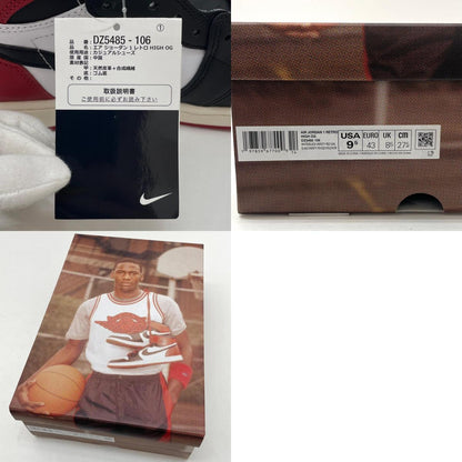 【中古】NIKE | ナイキ Air Jordan 1 Retro High OG "Black Toe Reimagined"/エアジョーダン1 レトロ ハイ OG "ブラックトゥリイマジンド" スニーカー 靴 DZ5485-106 レッド×ブラック×ホワイト 27.5cm【尾張小牧店】