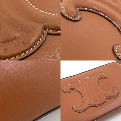 【中古】CELINE | セリーヌ 　キュイルトリオンフ カメラバック ショルダーバッグ ボディバッグ ブラウン【尾張小牧店】