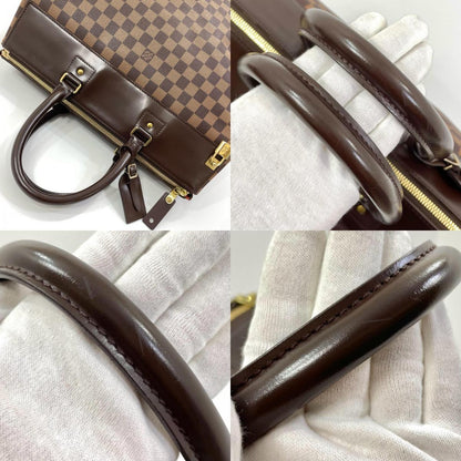 【中古】LOUIS VUITTON | ルイ・ヴィトン グリニッジPM ダミエ ハンドバッグ ボストンバッグ N41165 ブラウン【尾張小牧店】