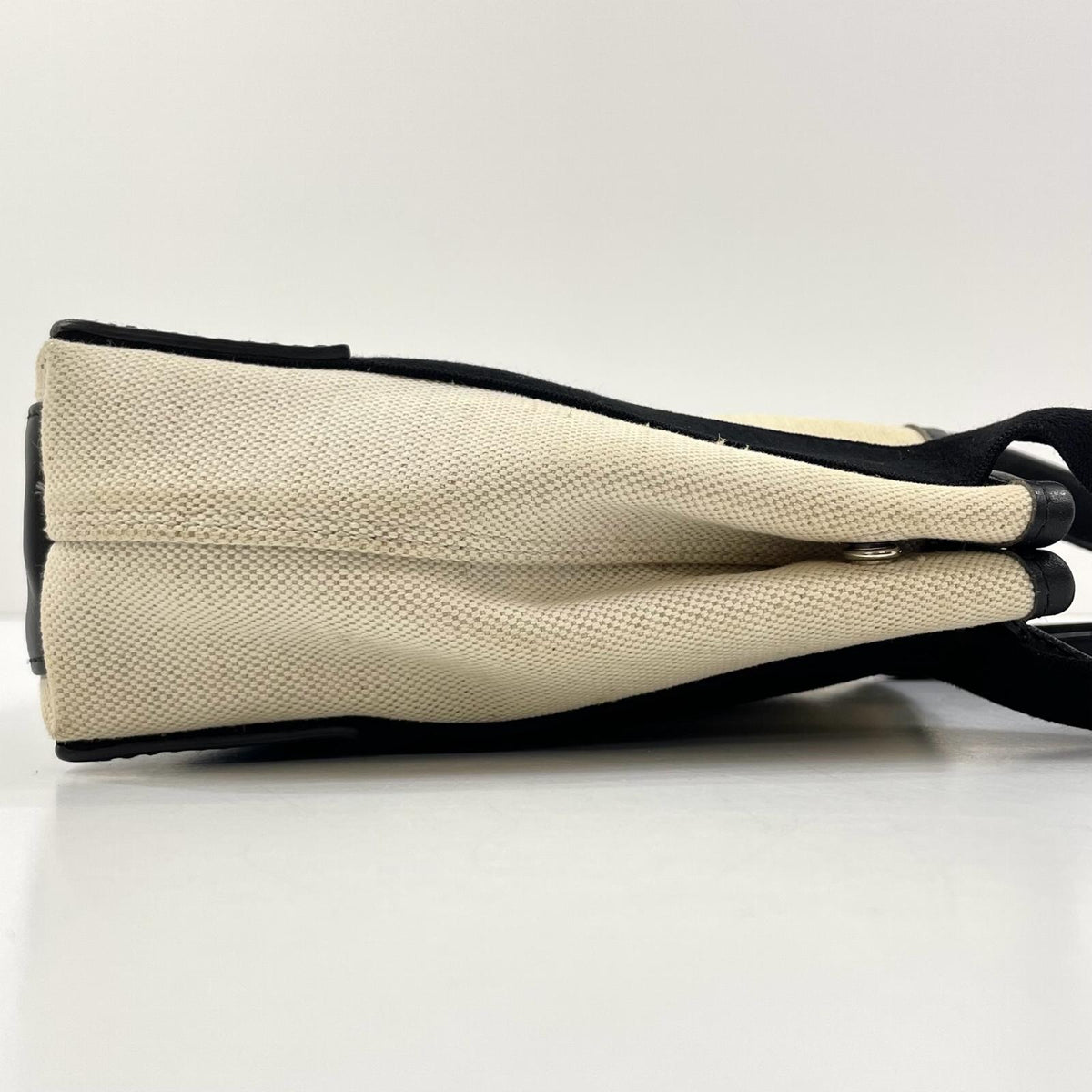 【中古】BALENCIAGA | バレンシアガ カバスXS キャンバス 2way ハンドバッグ ショルダーバッグ 390346 ホワイト×ブラック【尾張小牧店】