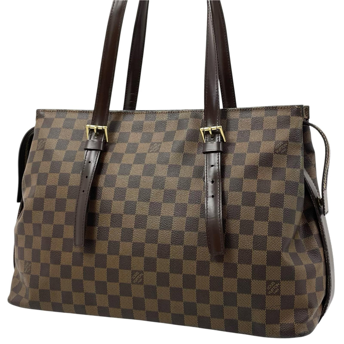 【中古】LOUIS VUITTON | ルイ・ヴィトン チェルシー ダミエ キャンバス トートバッグ N51119 ブラウン【尾張小牧店】